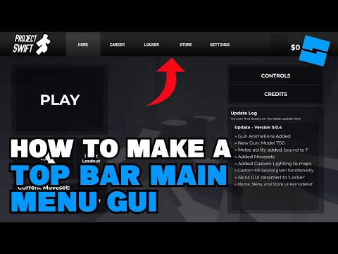 How To Make A TOP BAR MAIN MENU GUI In Roblox Studio | Roblox Studio Tutorials