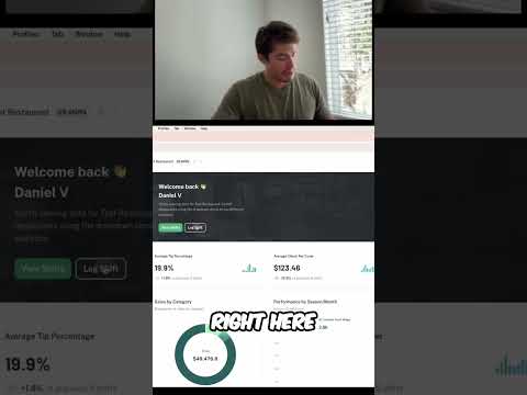 Tableside Tip Tracker: Easy Shift Logging for Restaurants! #shorts
