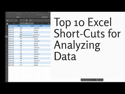 Top 10 Excel Short-Cuts for Analyzing Data Using Control Key