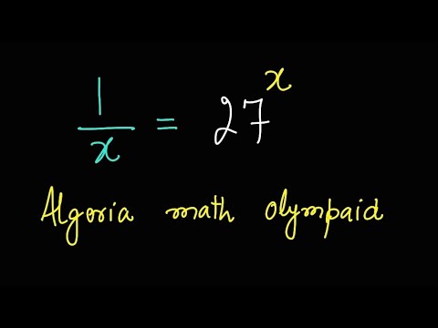 Algerian exponential problem| Math Olympiad Question