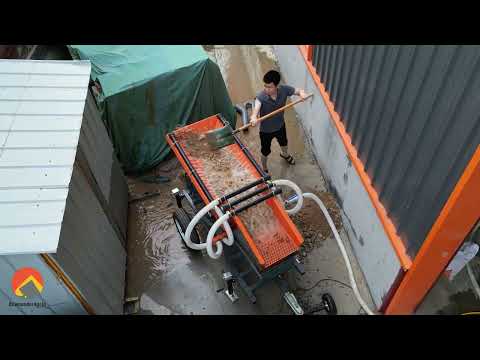 3-5 tons per hour alluvial gold wash plant full testing video #goldwashplant