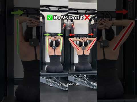 ✅ DO vs DON’T ❌  OVERHEAD TRICEPS EXTENSION: #triceps #tricepsworkout #tricepsday #armworkout #fit