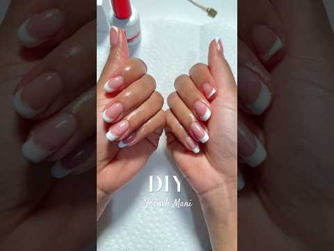 DIY French Mani by a Newbie - Taking self-care days up a notch #frenchtips #diymanicure #selfcare