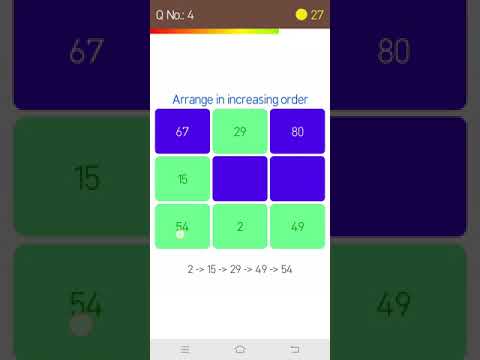 Trick Maths - make the order game