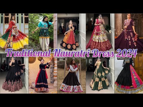 Traditional Nauratri Dress design 2024#fashion #garba special dress idea 💡#viralvideo #trending 🔥🔥