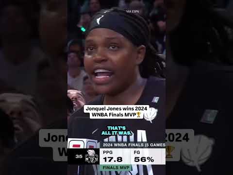 Jonquel Jones is the 2024 WNBA Finals MVP🏆 #sports #basketball #womenssports #wnba (via ESPN)