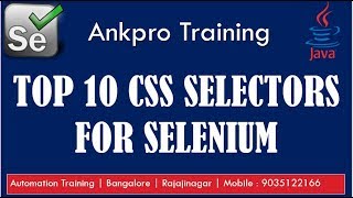 Selenium with Java 8 - Top 10 CSS Selectors in Selenium | Most useful CSS Selectors in Selenium