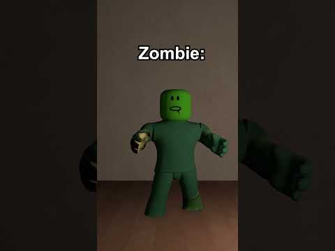 I was chased by a zombie! #roblox #robloxshorts #robloxanimation