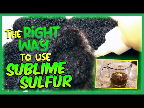 The right way to use sublime sulfur on your hair #shorts #naturalhair #sulfur #haircare #hairgrowth