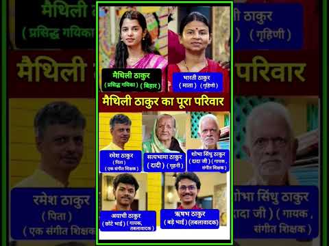 BJP में शामिल हुए मैथिली ठाकुर का परिवार 👩‍👧‍👧👈 Maithili Thakur family #shorts #bjp #family #bihar