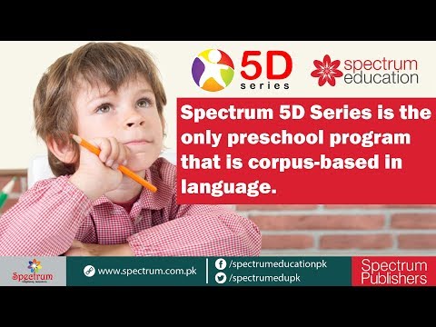 Spectrum 5D Series is the only preschool program that is corpus-based in language.