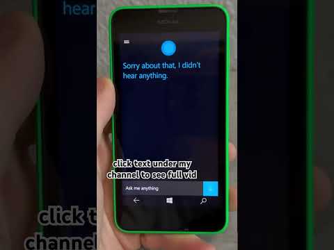 Cortana on Windows Phone in 2025 (Nokia Lumia 635)