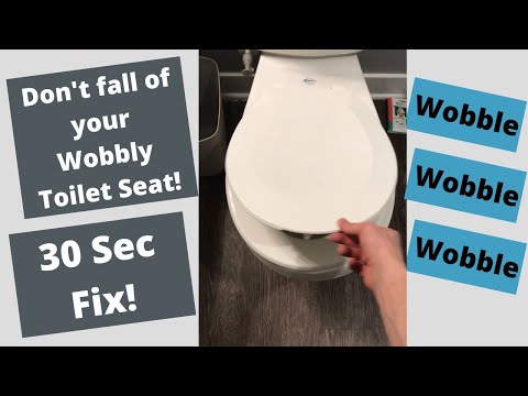 Fix a Wobbly Toilet Seat in 30 Seconds