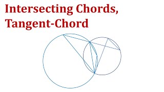 A-Math: Intersecting Chords Theorem, Tangent-Chord Theorem