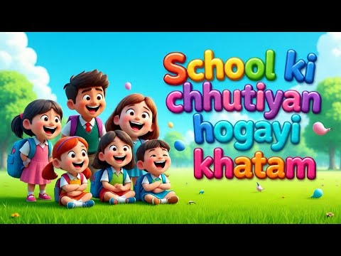 School Ki Chhutiyan Hogayi Khatam | Urdu Hindi School Rhyme for Kids  | @DooDahDoo