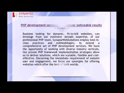 PHP Development Company in UK, SynapseWebSolutions offers viable, high-quality, practical solutions