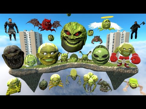DESTROY LIN GANG MELON ARMY TITAN SNAKE CARRIER BOXER NUEROMELON SPARTAN KICK in SKY CONSTRUCT GMod