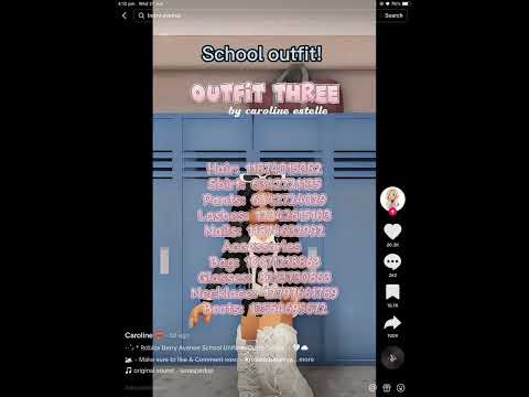 Back to school outfit #freecode #roblox #backtoschool #robloxcodes #cuteoutfits #free #school