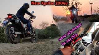 Can we Ride Xpulse 2004v ? || shocker Adjustment on Xpulse 4v || Tallest Bike