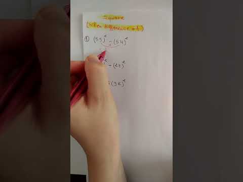 Square Tricks #shorts #mathstricks #squaretrick