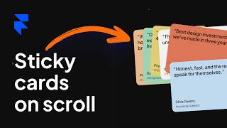 Stacking Cards on Scroll - Step by Step Framer Tutorial