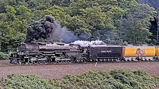 Big Boy 4014 SLIPS on Horseshoe Curve!