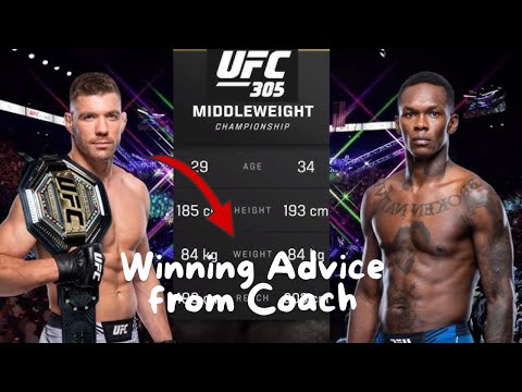 UFC 305 Dricus Gets Winning Advice From Coach