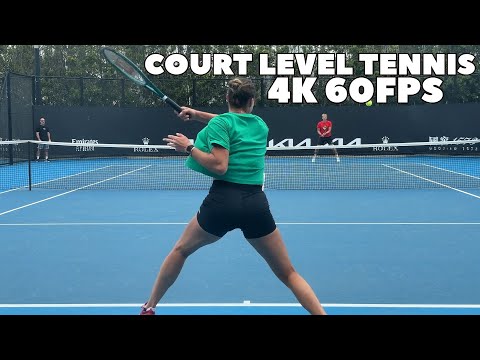 Sheer Power from Aryna Sabalenka 2024 Court Level Practice 4K 60FPS