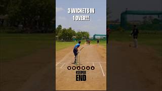 3 Wickets in 1 over!!! #cricketpov #behindthestumps #helmetcamcricket #goprocricket