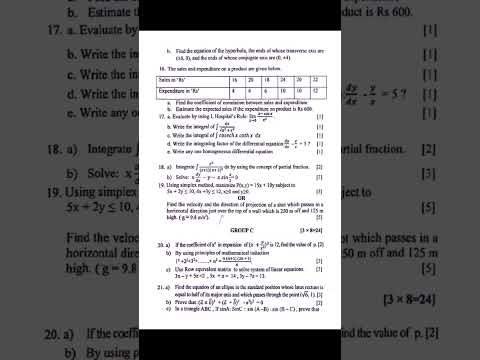NEB class 12 Mathematics Question 2081 / 2025 # mathematics Music:Island JoyMusician:David Godfrey