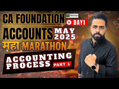 Accounting Process - One Shot - CA Foundation Accounts Marathon | CA Foundation by iWision