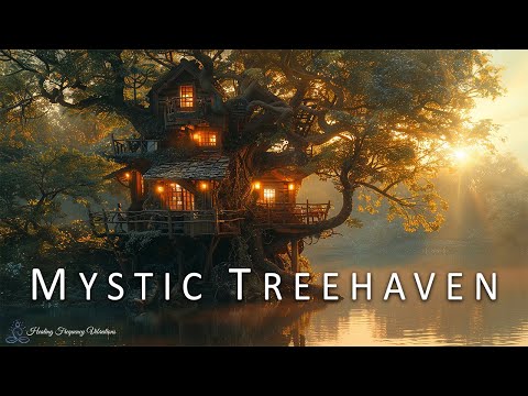 Mystic Treehaven - Healing Forest Retreat | Attract Love & Clear All Negative Energy | 111Hz + 63...