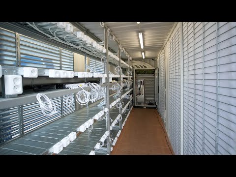 20ft Bitcoin mining container for Canaan Avalon SHA256 ASICs by Power Mining