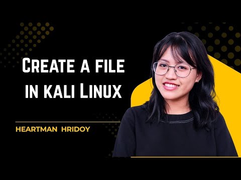 How to create a file in Linux using terminal | Kali Linux | 2026