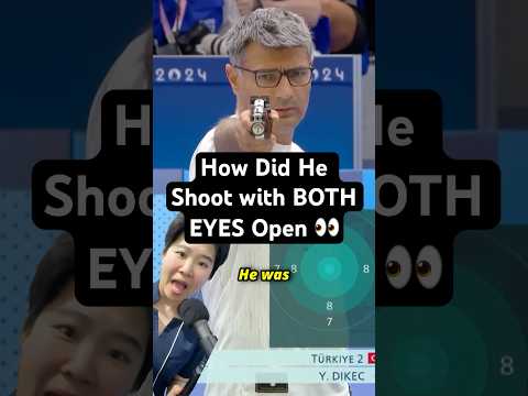 How can he shoot with BOTH eyes open | Physiologic diplopia 🤔👀