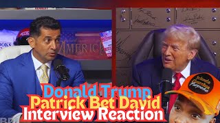 Reaction Donald Trump Patrick Bet David Interview #pbd #trump #election2024