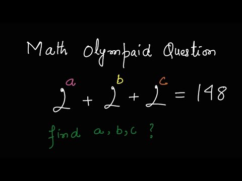 A nice exponential problem solved using binary number system| Math Olympaid Question