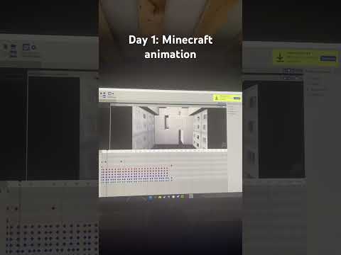 Day 1: Minecraft animation #gaming #pc #animation #minecraft #minecraftshorts #minecraftanimation