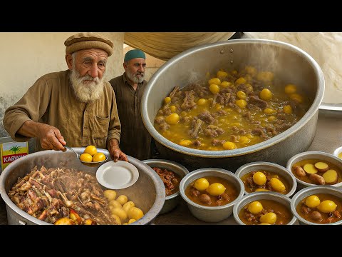 Most Crowd 500 KG Unique Afghan Rosh | Street food Afghanistan