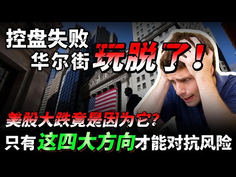 控盘失败华尔街玩脱了！史上最大骗局！美股大跌竟是因为它？AI崩盘其实早有预告，只有这四大方向才能对抗风险
