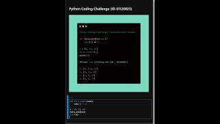 Python Coding Challenge ID 01120825