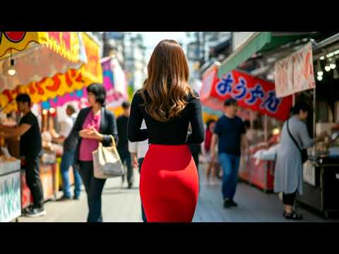 後ろ姿美人 | 美しい浴衣姿で賑わう美食の市 #美人 #後ろ姿 #後ろ姿美女