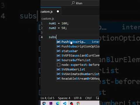 Substraction of two number in Javascript #coding #javascript #programming #shortsviral #shorts