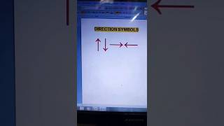 Direction Symbols in MS Word || Shortcut Key of MS Word #computershortcutkeys #mswordtutoiral