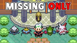 Pokemon Emerald but I Can ONLY Use the Ones NOT in the Game