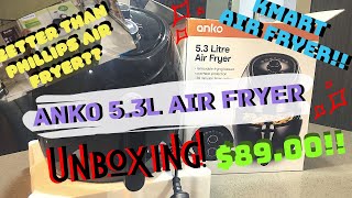 KMART AIR FRYER BETTER THAN PHILLIPS AIR FRYER!? |UNBOXING & REVIEW Anko 5.3L Air Fryer!