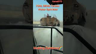 Dust Control in Open-Pit Mining | BEML Sprinkling Haul Road #shortsfeed #ytshorts #yt #trending