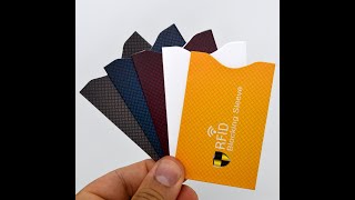 RFID Blocking Credit Card Holder Case Safety Sleeve Protector