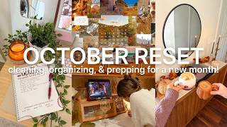 october reset routine! clean, organize, & plan with me!⋆˙⟡♡ *MONTHLY RESET* & decorating for fall!