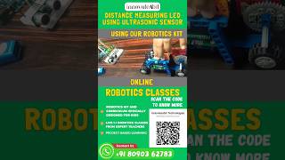 Distance measuring LED using ultrasonic sensor #innovateabit #roboticsforkids #codingforkids #stem